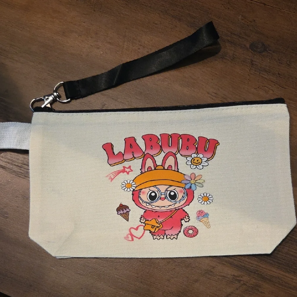 Labubu Ziippered Wristlet Pouch